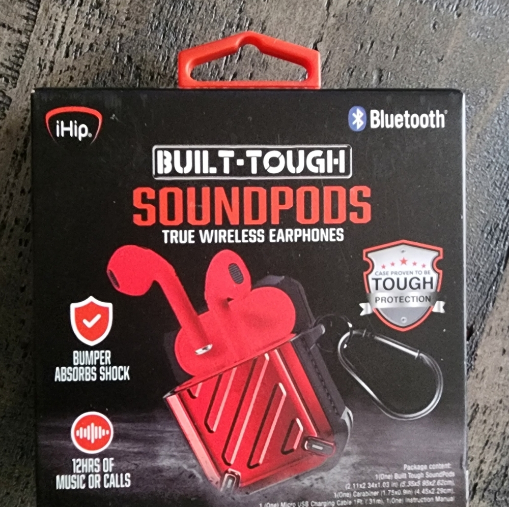 h.i.p. Red and Black Bluetooth Soundpods